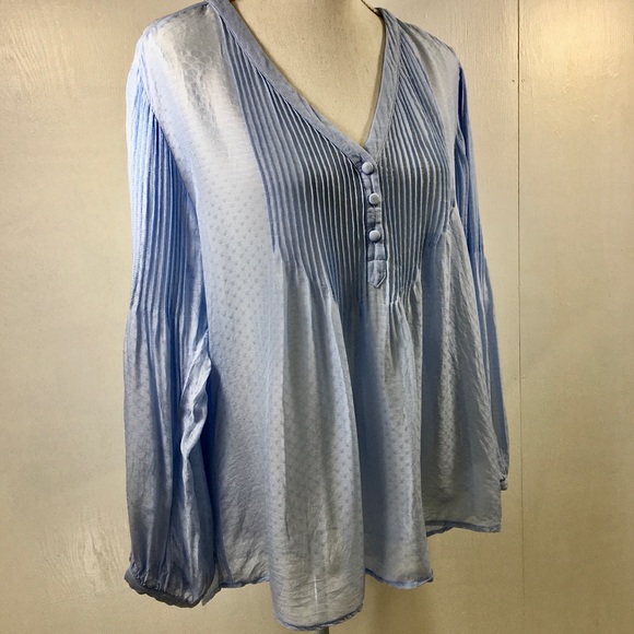 Veronica Beard Tops - Veronica Beard Light Blue Semi Sheer Blouse. 12